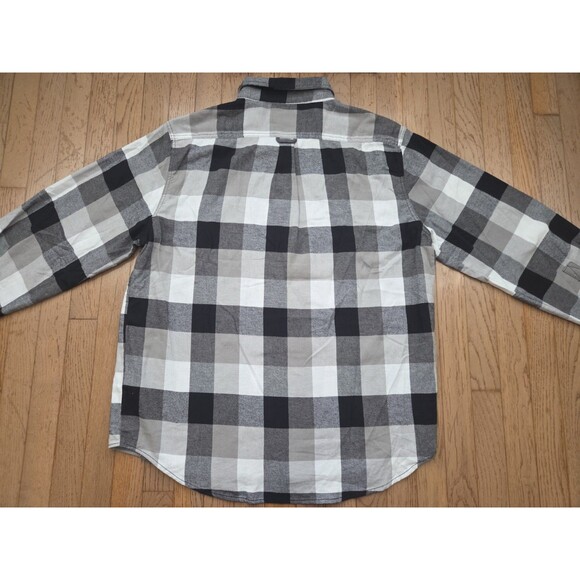 Woolrich Shirt Mens XL Plaid Twill Flannel Button Up Collared Outdoors Pocket - Picture 7 of 7